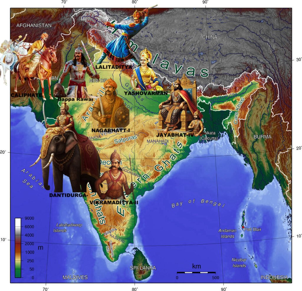 Bappa Rawal Coalation against Islamic Caliphate